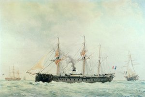 Het Franse slagschip, La Gloire